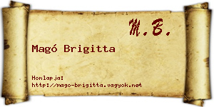 Magó Brigitta névjegykártya