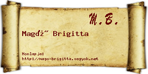 Magó Brigitta névjegykártya